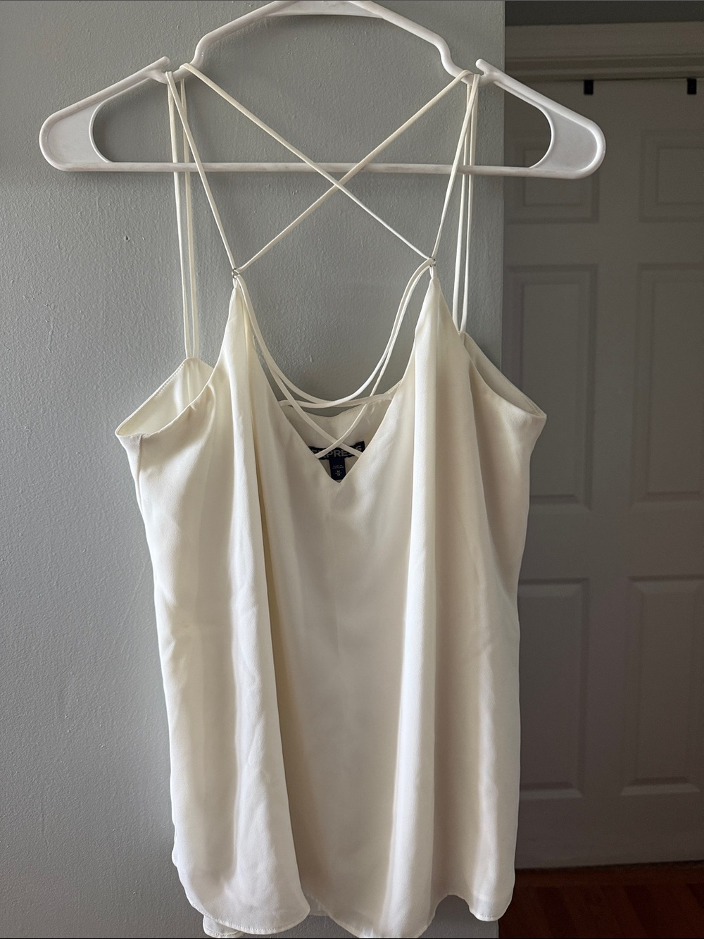 Express Cream Double-Strap Crisscross Cami